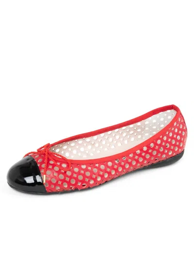 Paul Mayer/attitudes Women's Brandy P Ballet Flats In Black/red In Multi