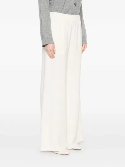 Fabiana Filippi Wide-leg Trousers With Elasticated Waistband In White