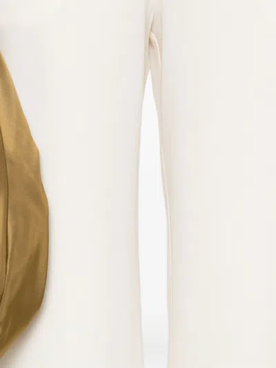 Fabiana Filippi Wide-leg Trousers With Elasticated Waistband In White