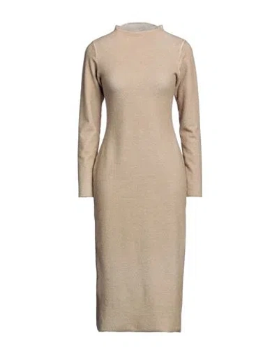 Un-namable Woman Sweater Beige Size 10 Recycled Wool, Recycled Cotton, Elastane In Brown