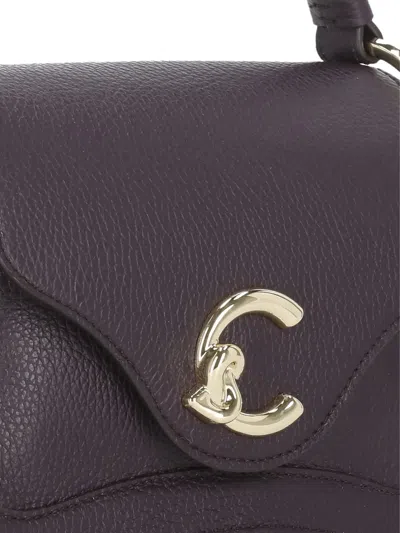 Coccinelle C-me Leather Tote Bag In Purple