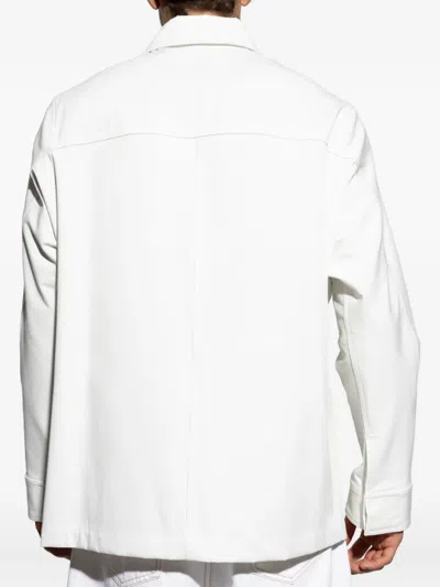 Givenchy Relaxed Fit Jacket With Front Pockets And Long Sleeves In White