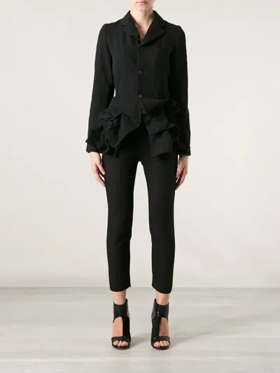 Comme Des Garçons Draped Jacket In Black