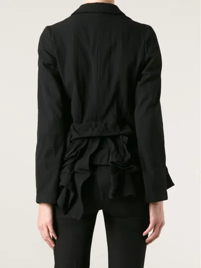 Comme Des Garçons Draped Jacket In Black