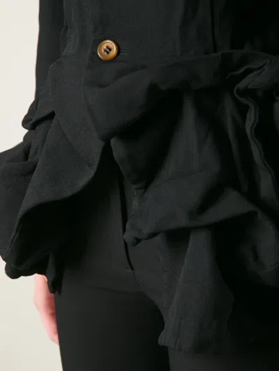 Comme Des Garçons Draped Jacket In Black