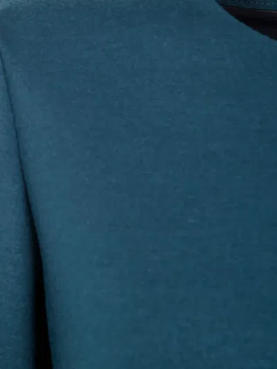 Harris Wharf London Long-sleeved Wool Day Dress In Blue