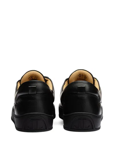 Leandro Lopes Faisca Quilted-pattern Sneakers In Black