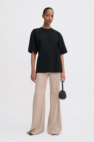 Filippa K Heavy Jersey Oversized Top In Black