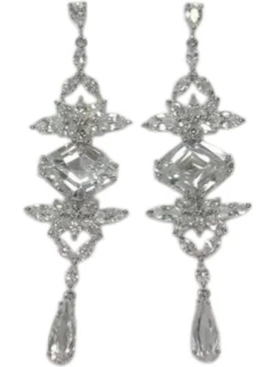 Design By Conception Women's Cascading Diamond Earrings In Silver In Silver
