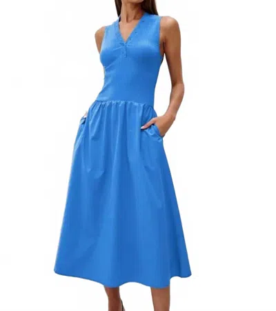 Rails Currant Sleeveless Mid Dress In French Blue