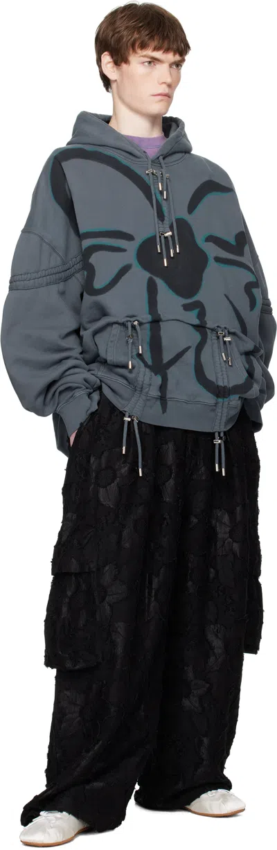 Collina Strada Gray Burst Hoodie In Gray