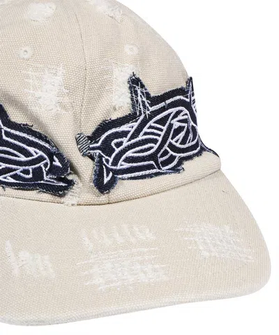 Who Decides War Distressed-effect Baseball Cap In Neutral