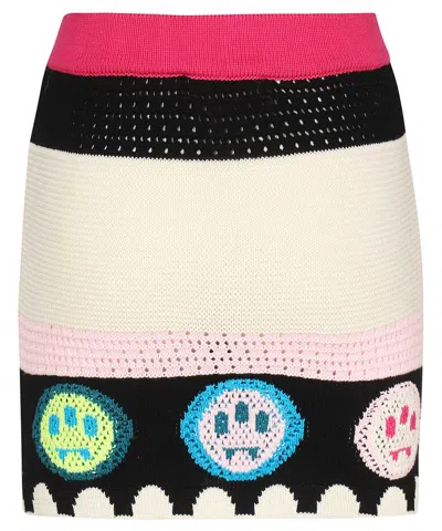 Barrow Pure Jacquard Cotton Skirt In Multi