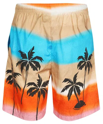 Barrow Cotton Bermuda Shorts In Brown