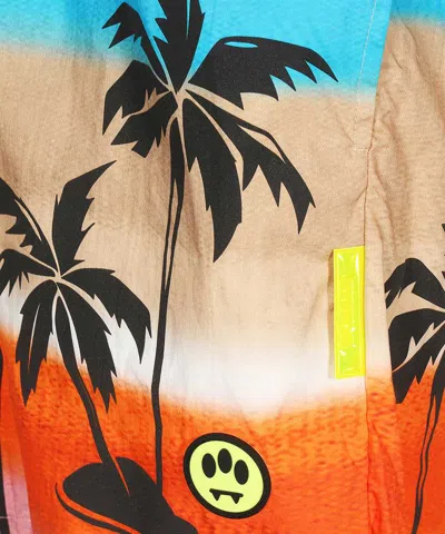 Barrow Cotton Bermuda Shorts In Brown