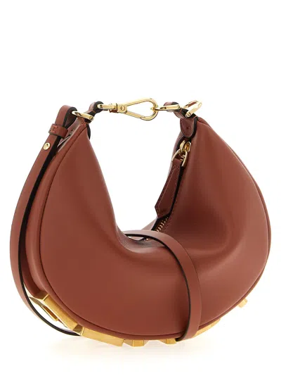 Fendi Women Brown Graphy Mini Mini Bag In Brown