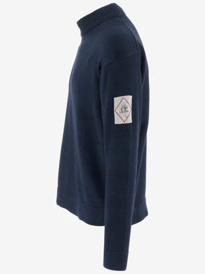 C.p. Company C. P. Company Man Sweatshirt Dark Purple Size 3xl Cotton In Blue