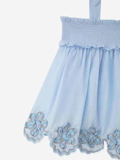 Zimmermann Babies' Girls Cascadian Ric Rac Top In Blue | ModeSens
