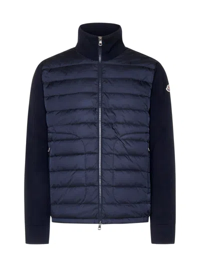 Moncler Tricot Cardigan In Black