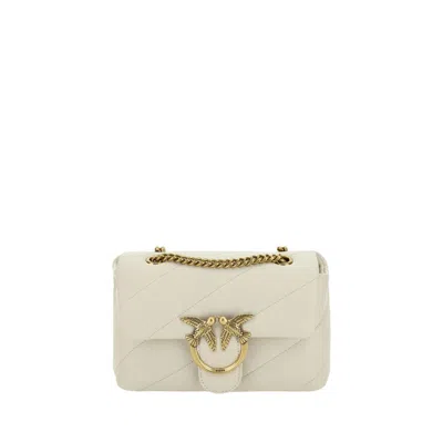 Pinko Love Mini Puff Shoulder Bag In White