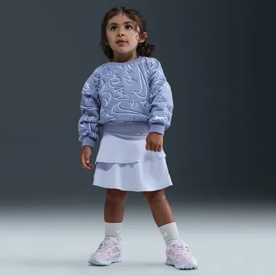 Nike Swoosh On Pointe Toddler Floral Futura 2-piece Scooter Set In Blue