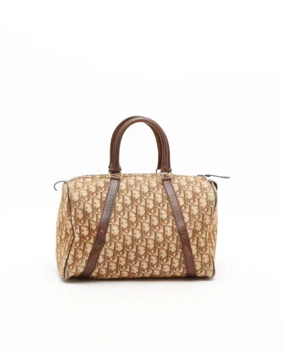 Dior Christian  Issimo Boston Bag In Brown
