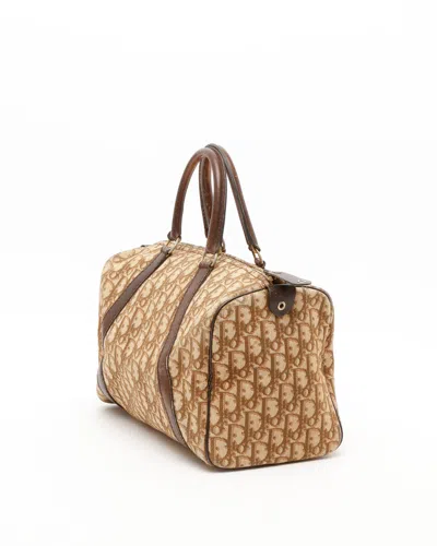 Dior Christian  Issimo Boston Bag In Brown