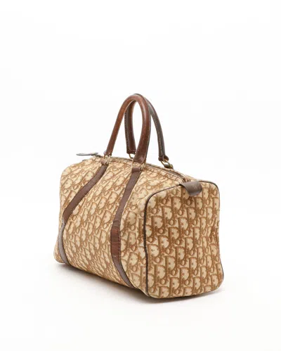 Dior Christian  Issimo Boston Bag In Brown