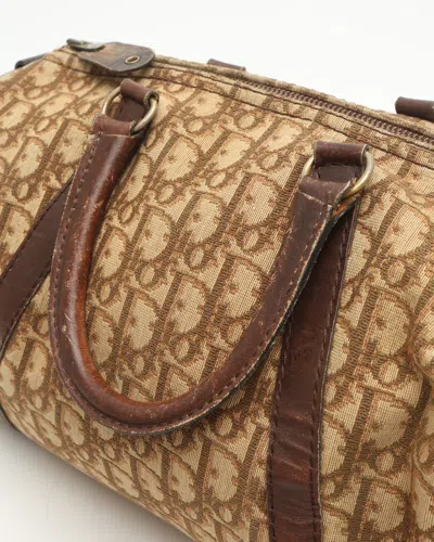 Dior Christian  Issimo Boston Bag In Brown