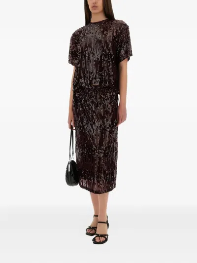 Baum Und Pferdgarten "juli" Top With Sequins In Brown