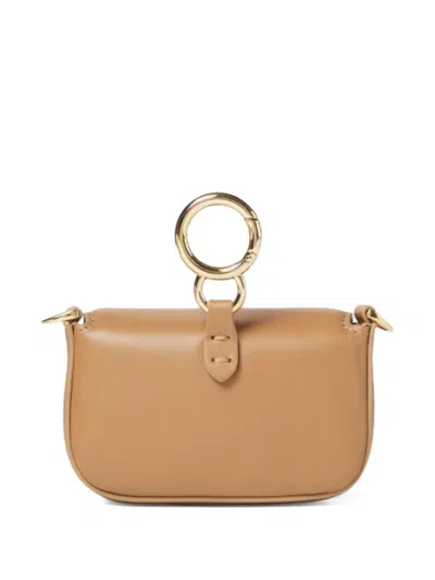 Fendi Nano Baguette Charm Shoulder Bag In Brown