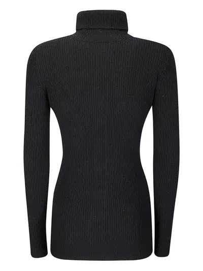Yohji Yamamoto High-neck Ribbed Buttoned Cardigan In Black