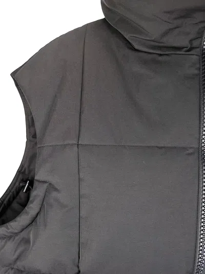 Yohji Yamamoto Padded Vest With Double-slider Zip Fastening In Black