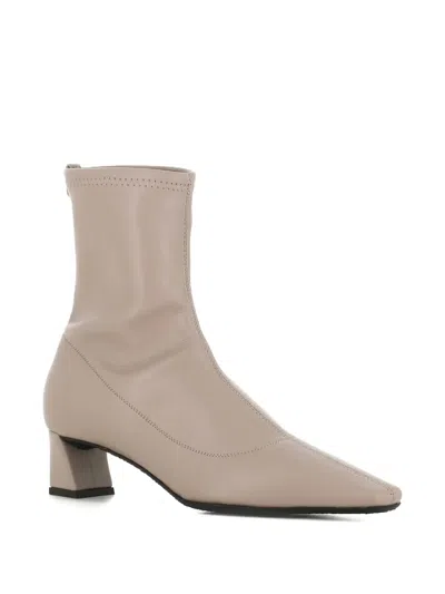 Giuseppe Zanotti Square-toe Block-heel Boots In Neutral