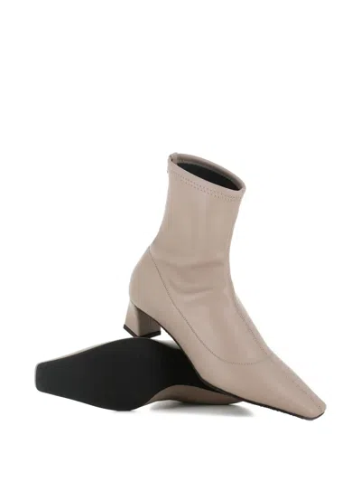 Giuseppe Zanotti Square-toe Block-heel Boots In Neutral