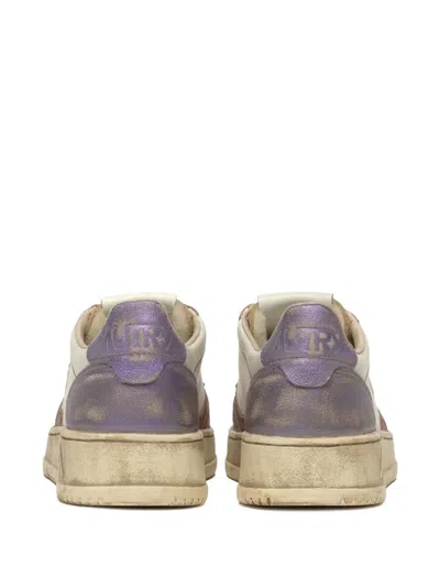 Autry Low Top Sneakers Contrasting Inserts In Purple
