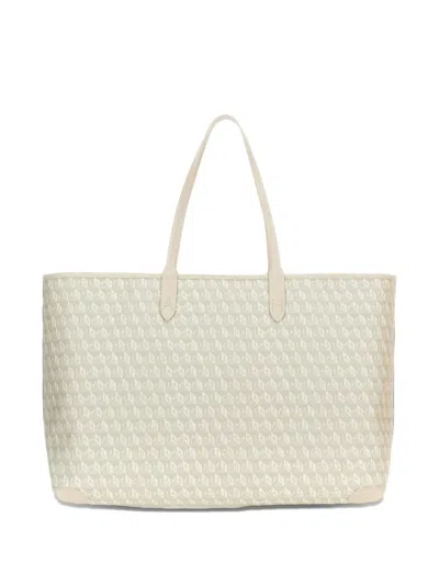 Anya Hindmarch Xs Tote Bag With I Am A Plastic Bag Pattern In Neutral