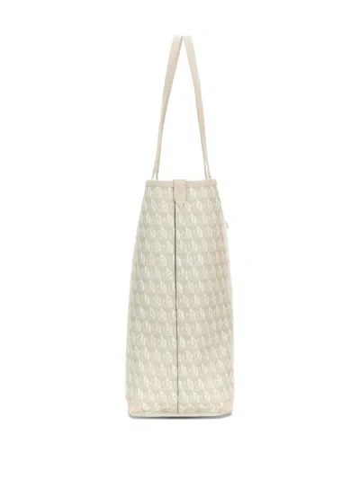 Anya Hindmarch Xs Tote Bag With I Am A Plastic Bag Pattern In Neutral