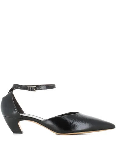 Le Monde Beryl Ankle-strap Pointed-toe Pumps In Black