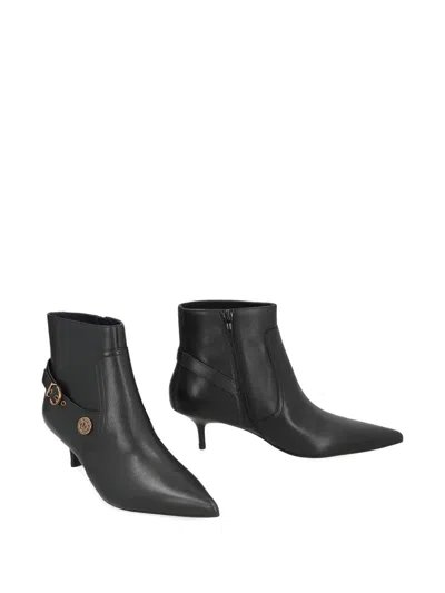 Pinko Stylish Ankle Boots Kitten Heel In Black