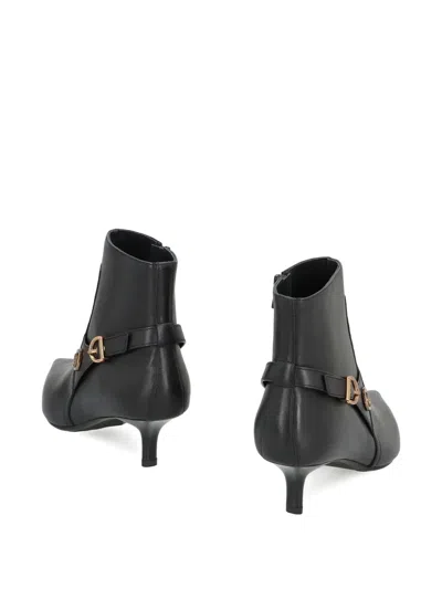Pinko Stylish Ankle Boots Kitten Heel In Black