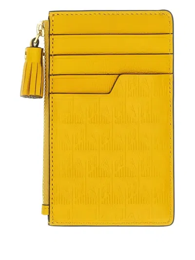 Anya Hindmarch "coco Pops" Card Holder In Yellow
