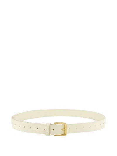 Givenchy Metal-tip Leather Belt In White