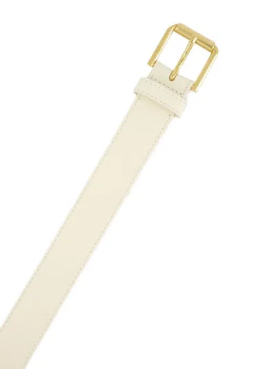 Givenchy Metal-tip Leather Belt In White