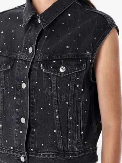 Levi's Shrunken '90s Trucker Vest In Black