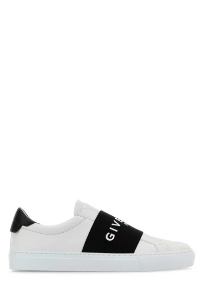 Givenchy Sneaker Urban Street In Pelle Con Fascia Elasticizzata In White