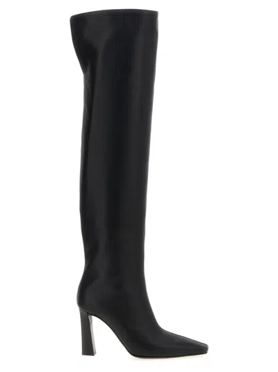 Giuseppe Zanotti Women Extra High Leather Boots In Black