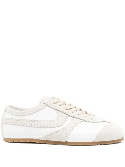 Dries Van Noten Leather Sneaker In White