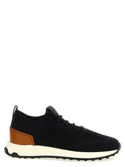 Tod's Calzino Running Black Sneakers In Black