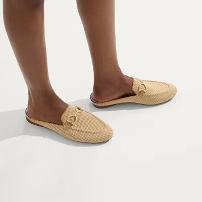 Rothys The Double Bit Loafer Mule In Brown/neutral In Nude